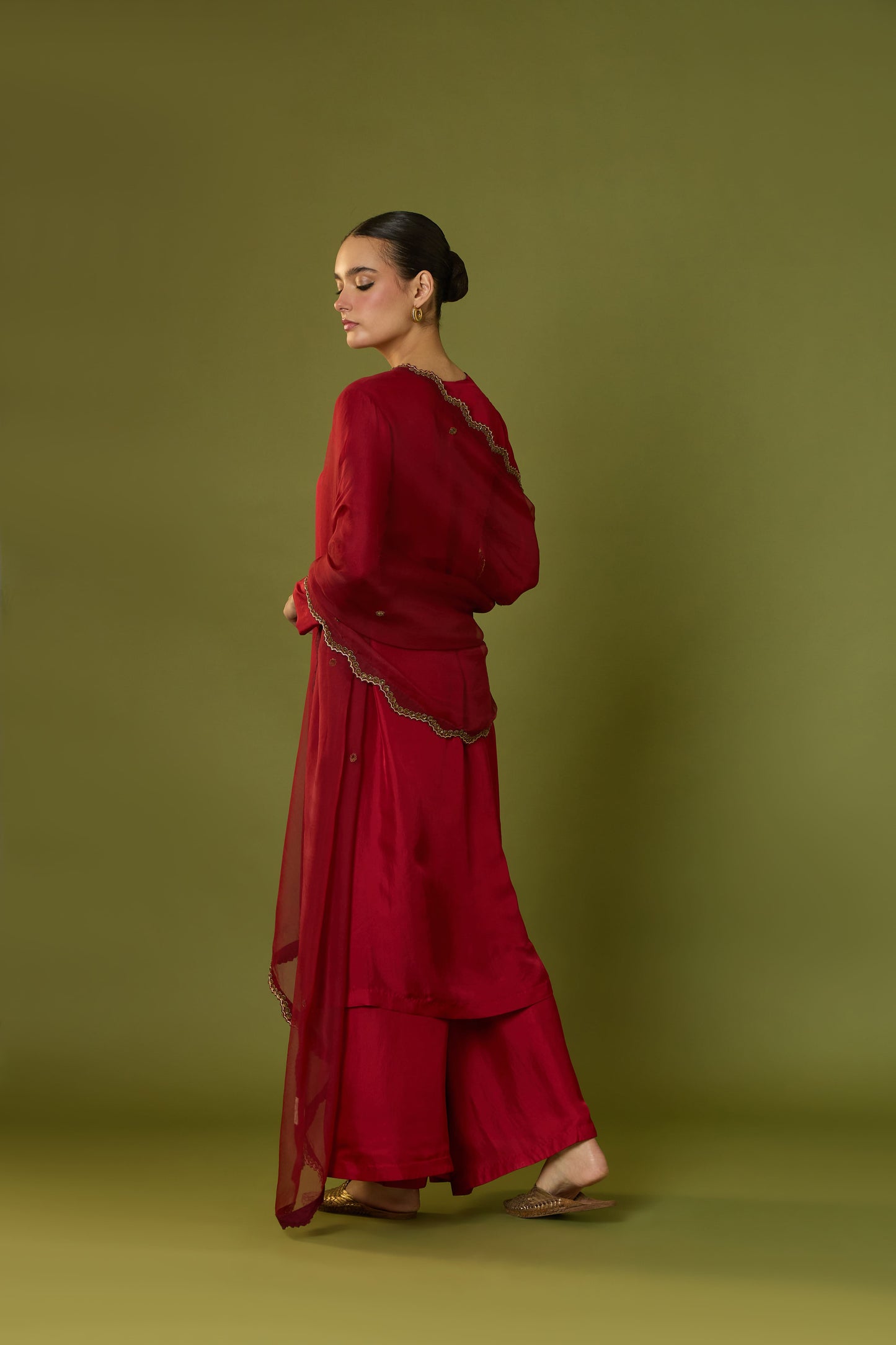 Gulnaar Kurta & Flared Pants with Ziba Dupatta