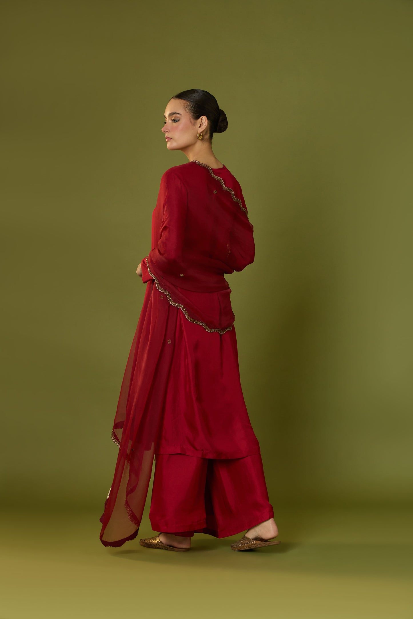 Gulnaar Kurta & Flared Pants with Ziba Dupatta