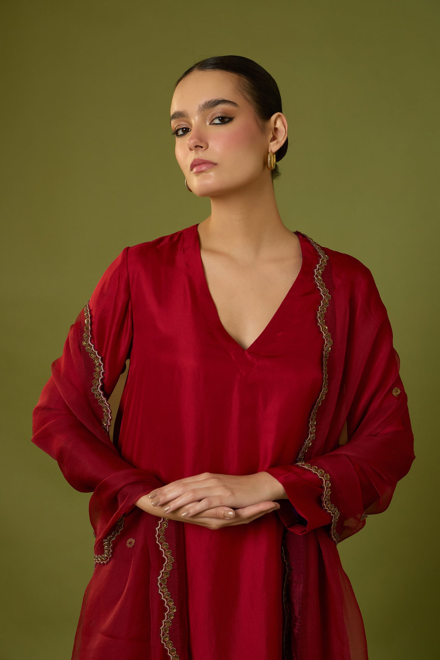 Gulnaar Kurta & Flared Pants with Ziba Dupatta