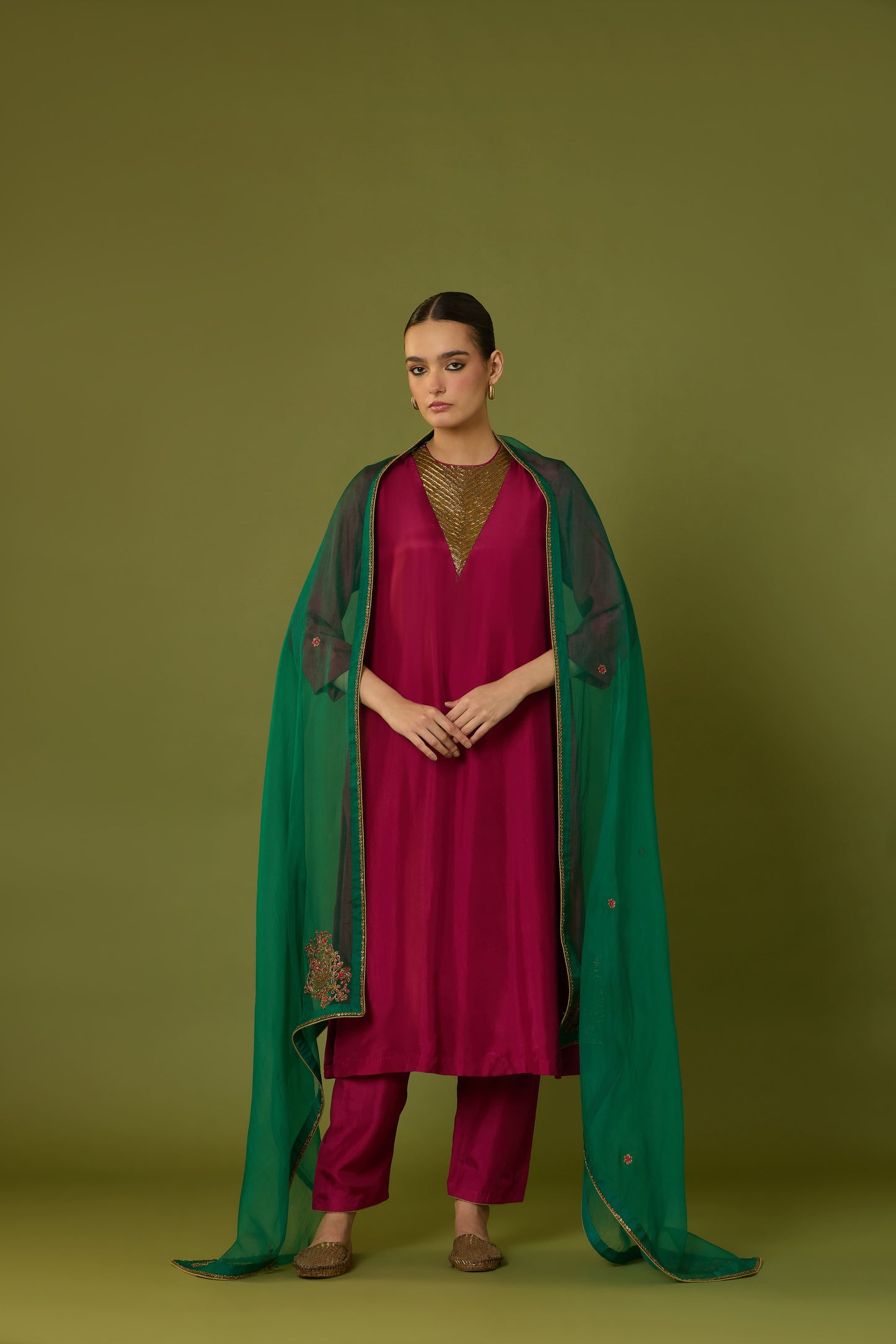 Heer Kurta Pant with Indira Dupatta