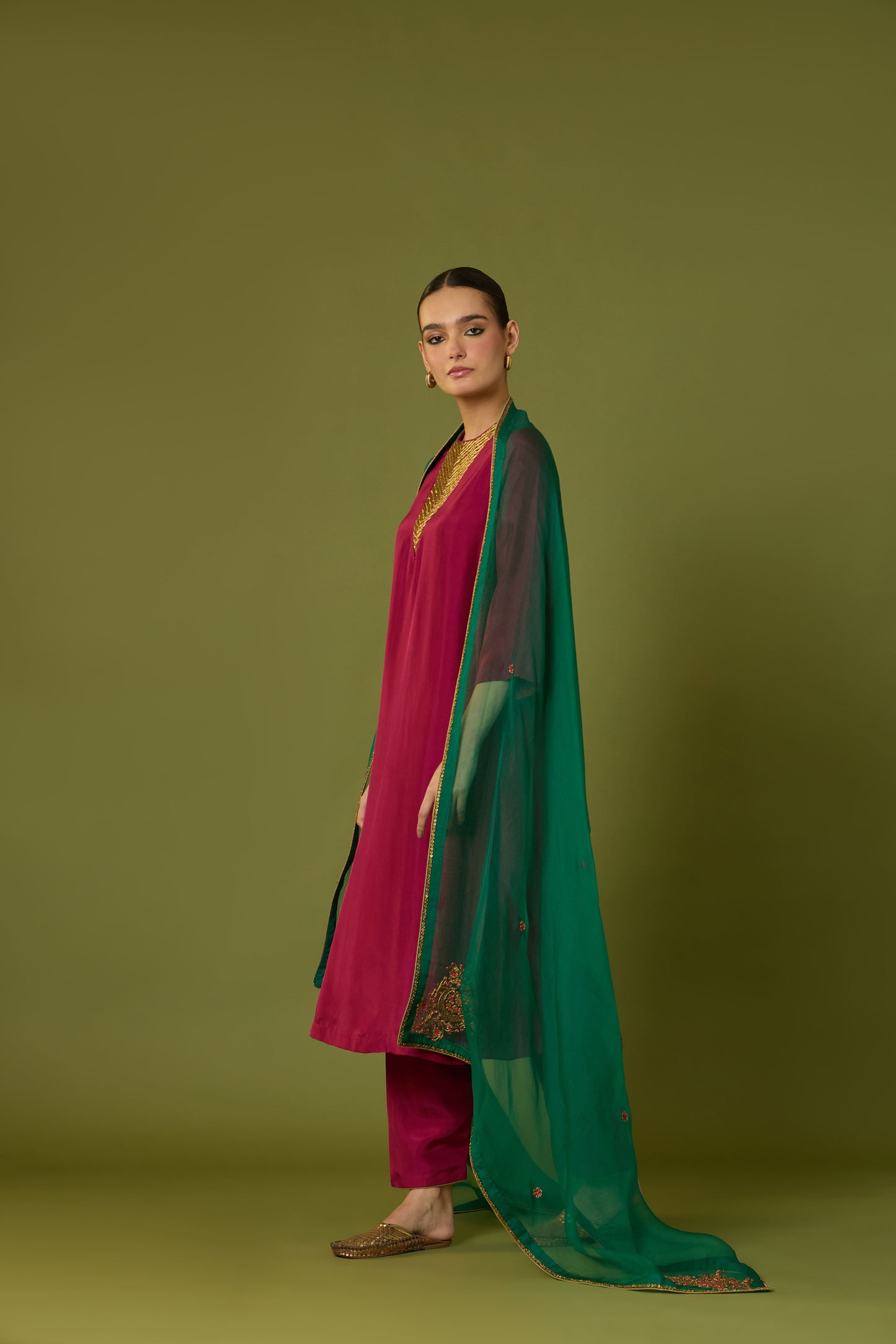 Heer Kurta Pant with Indira Dupatta