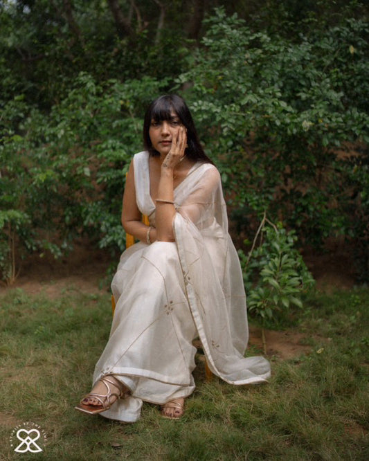 Muneer Saree (IVORY)