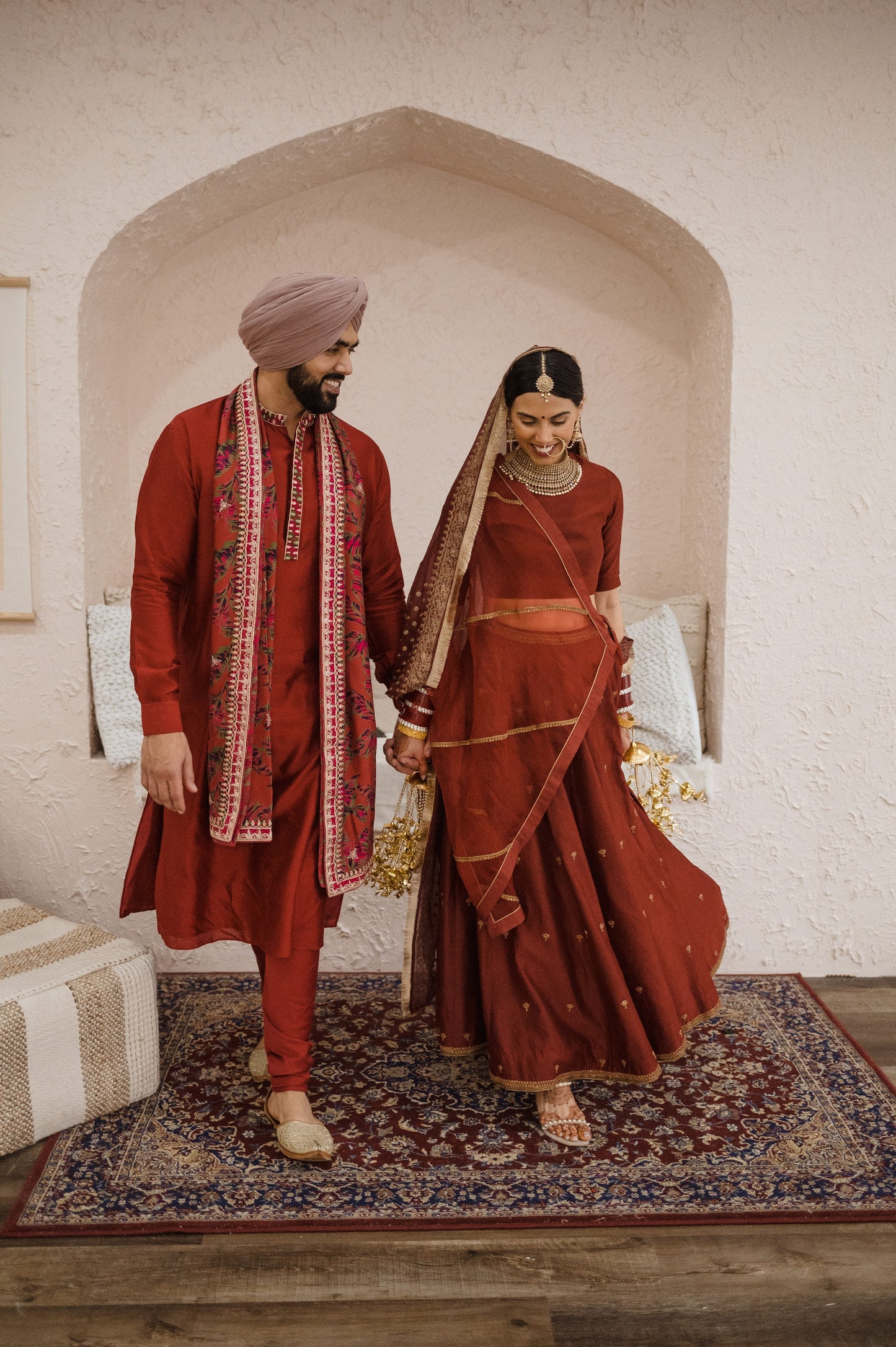Serena Lehnga Set (Maroon Red) FOR BRIDE