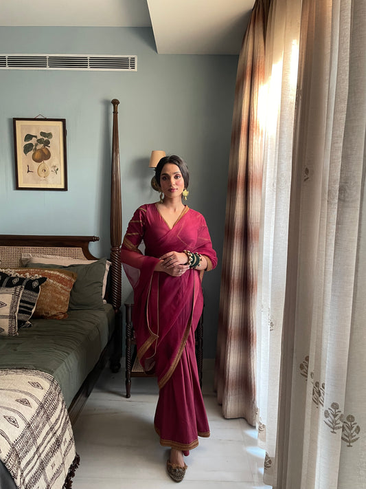 Zareen Saree (Maroon- NEHA)