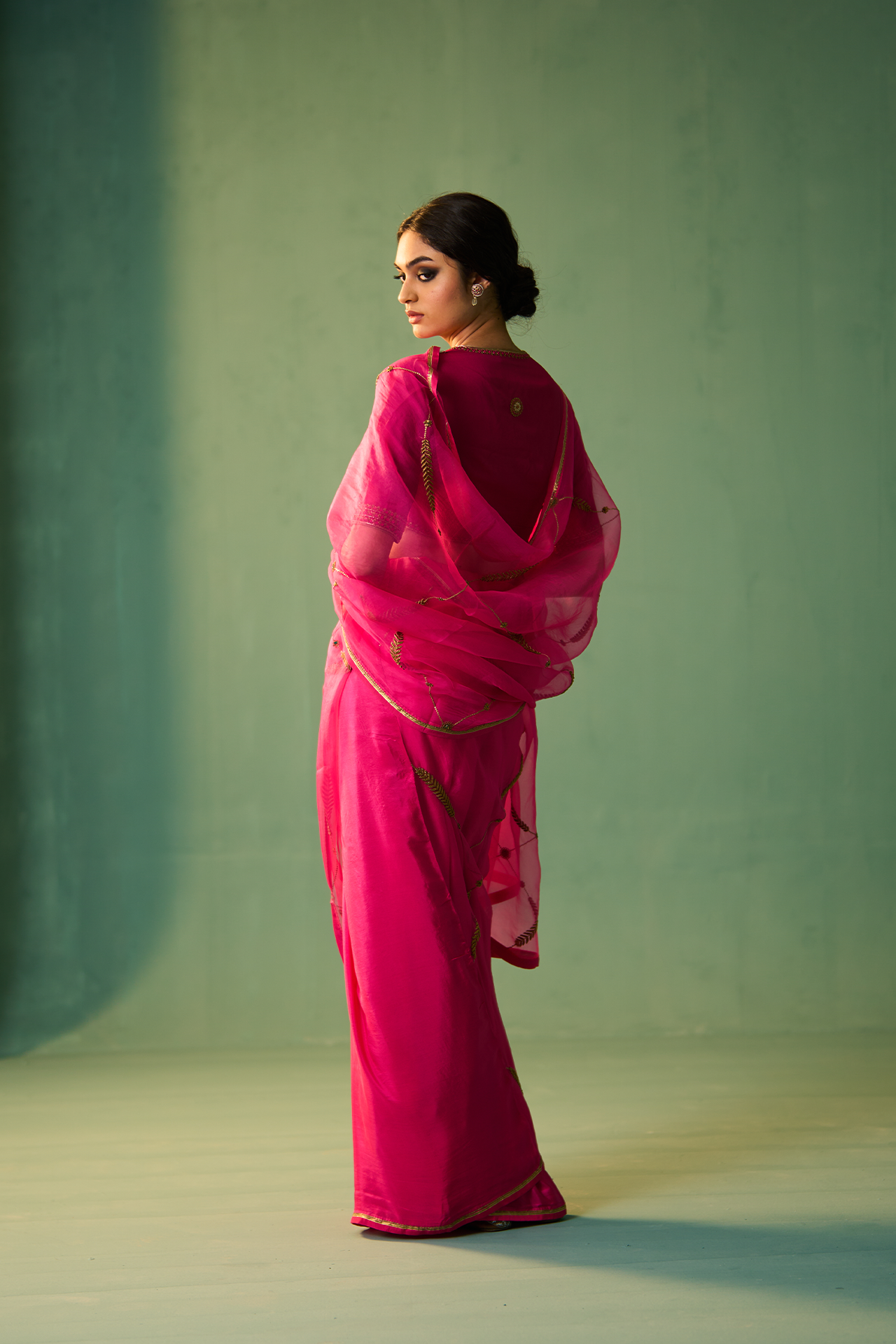 Sabaa Saree -RANI PINK