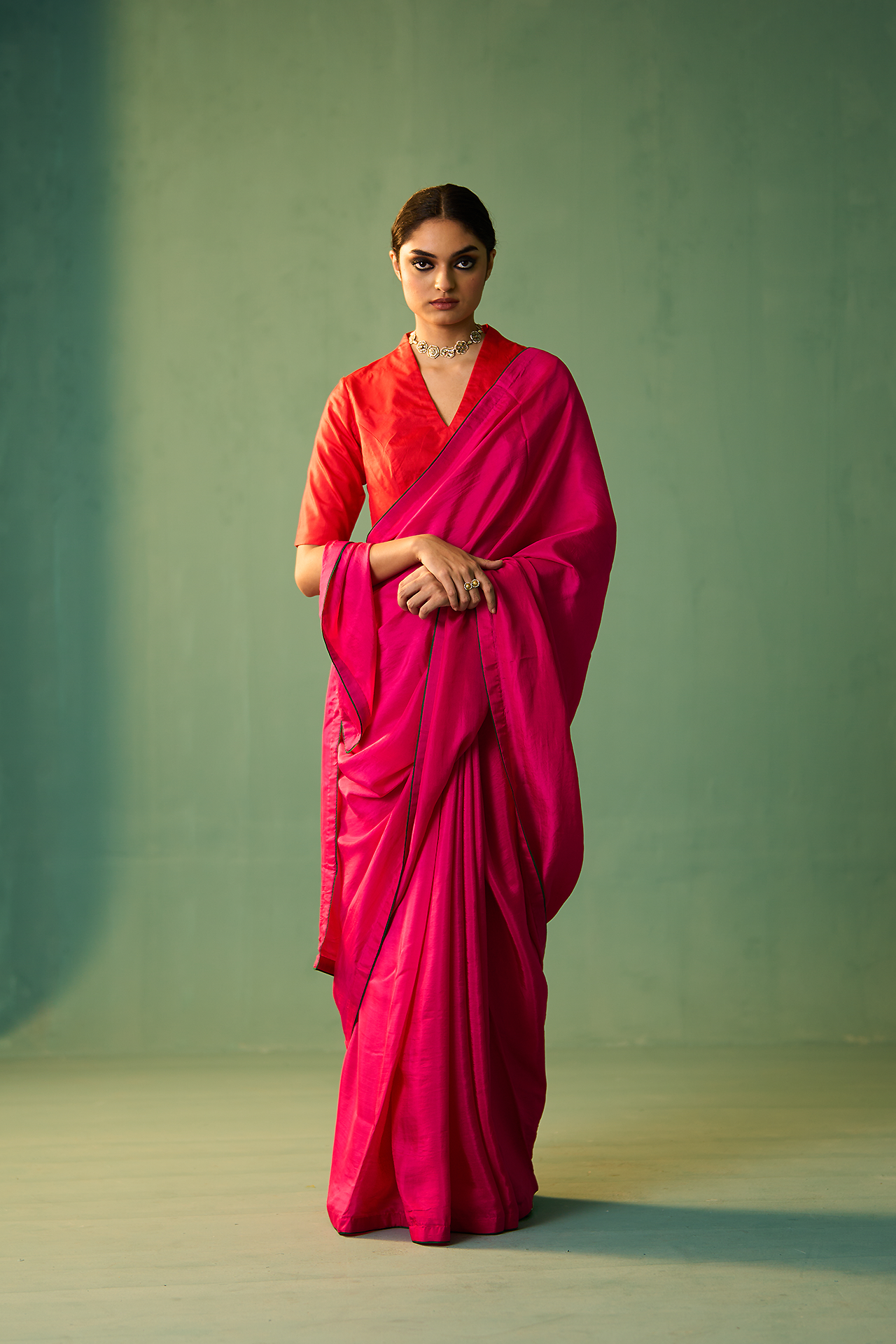 MAYRA SAREE - RANI PINK