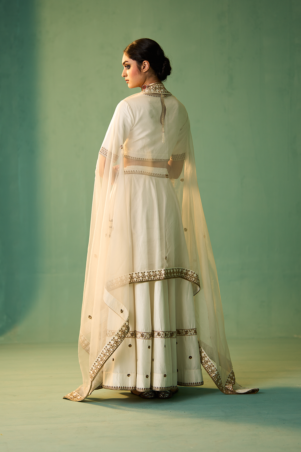 SHABNAM LEHENGA SET (IVORY)