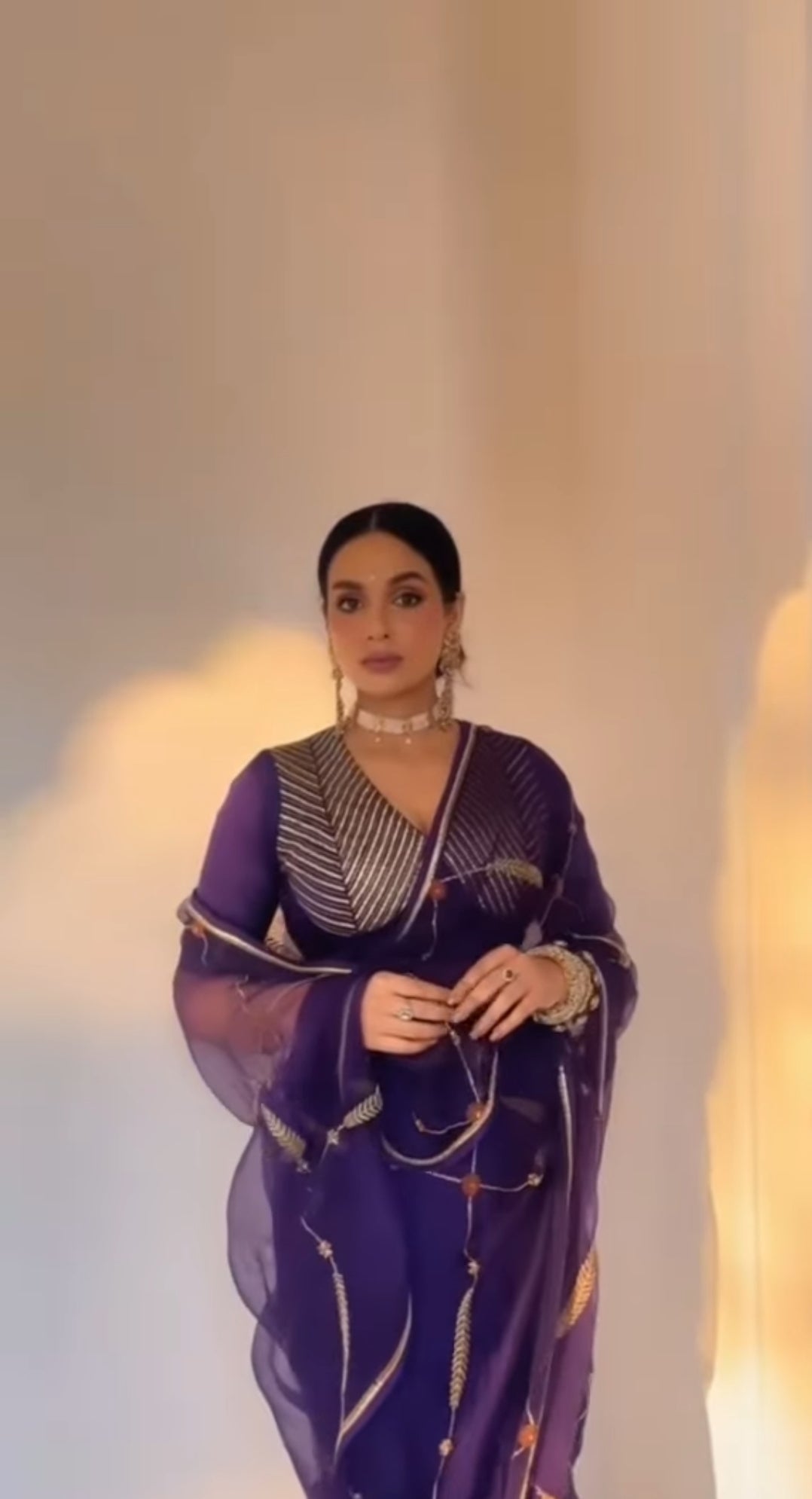 Load video: Sabaa Saree - Purple