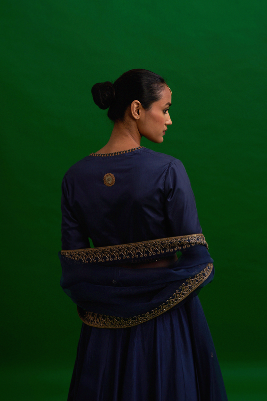 SHABNAM BLOUSE (INDIGO)