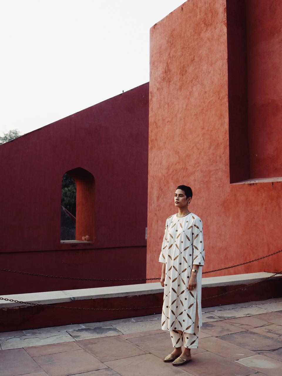 Zareen Rekha (Ivory Kurta Pant Set)